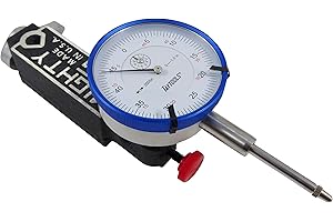 Westhoff Bundle 400-3 Mighty Mag Base with Quick Release Cam Lever, 45 Pounds Pull and 6 Mounting Locations and Taytools Dial Indicator with 1” Travel