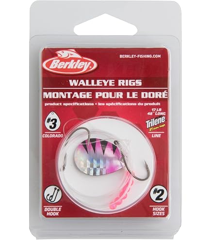 Berkley Berkley Walleye Rig Colorado Fishing Hooks 2 Hammered Gold Size 2 (Front 2 / Back 2
