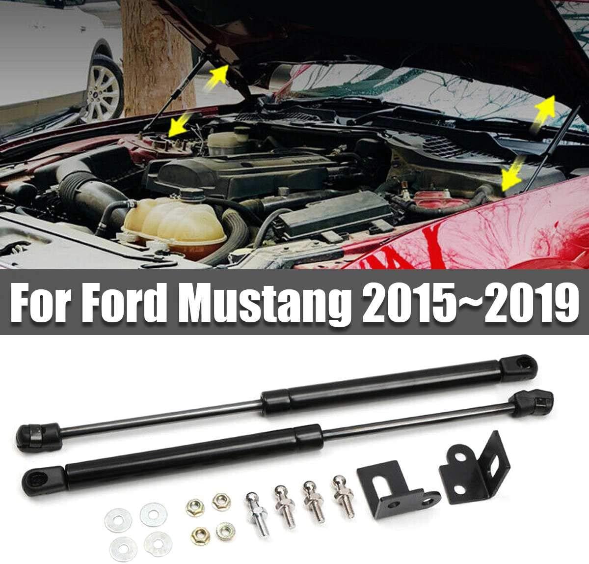 OBCWSG For Ford Mustang 2015 2016 2017 2018, Car Front Engine Hood Cover Shock Lift Struts Support Props Rod Arm Gas Spring Bracket