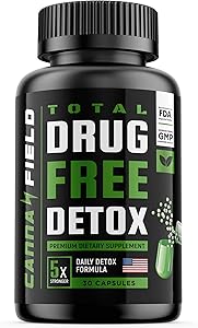 CANNAFIELD Detox and Liver Cleanse - USA Made - 5-Days Detox - Natural Toxins Remove – Best Detox Pills - Potent Liver & Urinary Tract Cleanse Supplement for Toxin Removal - 30 Capsules