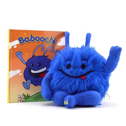 Baboochi Stuffed Animal Toy Plush Doll Fun Interactive Educational Learning For Children Age 2 3 4 5 6 7 8 Hard Cover Childrens Story Book - 