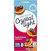 Crystal Light Fruit Punch Artificially Flavored Powdered Drink Mix, 72 ct Pack, 12 Canisters of 6 Pitcher Packets