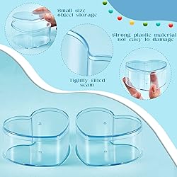 Blulu 8 Pieces Clear Acrylic Plastic Jewelry Box