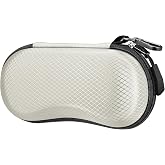 FINTIE Sunglasses Case, Hard EVA Shell Shockproof Sport Glasses Case | Metal Carabiner, Zipper Eyeglasses Holder, Reliable Protection, Storage Cover For Travel, For Men And Women