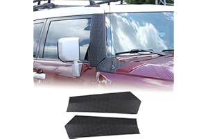 AUNGINSY Car Cowl Body Armor Outer Cowl Cover Side Corner Guards Fit Toyot@a FJ Cruiser 2007-2021 Front A-Pillar Side Armored Corner Shield Guards Cowl A-Pillar Side Wrap Angle Guard Cover Trim ABS Accessories
