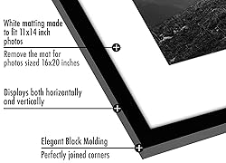 Americanflat 16x20 Picture Frame Set of 5 in Black
