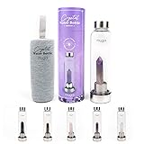 Myga Amethyst Crystal Water Bottle,16.9OZ 500ml