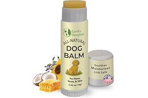 Earth’s Daughter Dog Paw Balm – Organic Paw & Nose Protector with Beeswax, Coconut & Calendula – Itch Relief & Natural Skin C