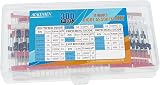 AUKENIEN 300pcs 14 Value Diode Assortment Kit 1N4148 1N4007 1N5819 Schottky view 6