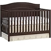 Oxford Baby North Bay 4-in-1 Convertible Crib, Espresso Brown, GreenGuard Gold Certified