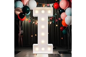 MAGIKIDZ Marquee Letter, 4FT Marquee Light up Letters,LED Light Up Letter I-DIY Party Decorations, Elevate Your Events with Marquee Letters 4 feet Tall, Perfect for Party, Birthday, Baby Shower