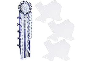 Quzzil 3 Pcs Heavy Duty Homecoming Mum Supplies 13.8 Inch Texagon Style Mum Paper Backers Large Cardboard Disc for Homecoming Week Party Decorations