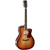 Cort Gold Series Acoustic Electric Guitar, Light Burst (GOLDA8LB)