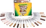 Crayola Colours of the World Washable Markers Pack of 24 Assorted Skin Tones
