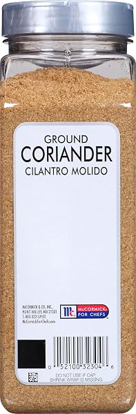 MCCORMICK CULINARY GROUND CORIANDER, 14 OZ – ONE 14 OUNCE CONTAINER OF CORIANDER POWDER WITH NO MSG FOR INDIAN, MIDDLE EASTERN, MEDITERRANEAN AND LATIN AMERICAN DISHES