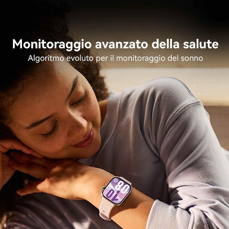 WATCH FIT 4 Smartwatch, 100 Modalità di Allenamento, Ultra-sottile, Fitness Tracker, iOS & Android, Cassa in Alluminio, Batteria fino a 10 Giorni, 1.82”Display AMOLED, GPS, 30 mesi di Garanzia