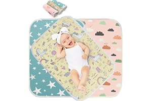 Changing Pad Liners 3PCS Baby Changing Mat 100% Waterproof Portable Absorbent Changing Table Cover Home and Travel(Colorful)