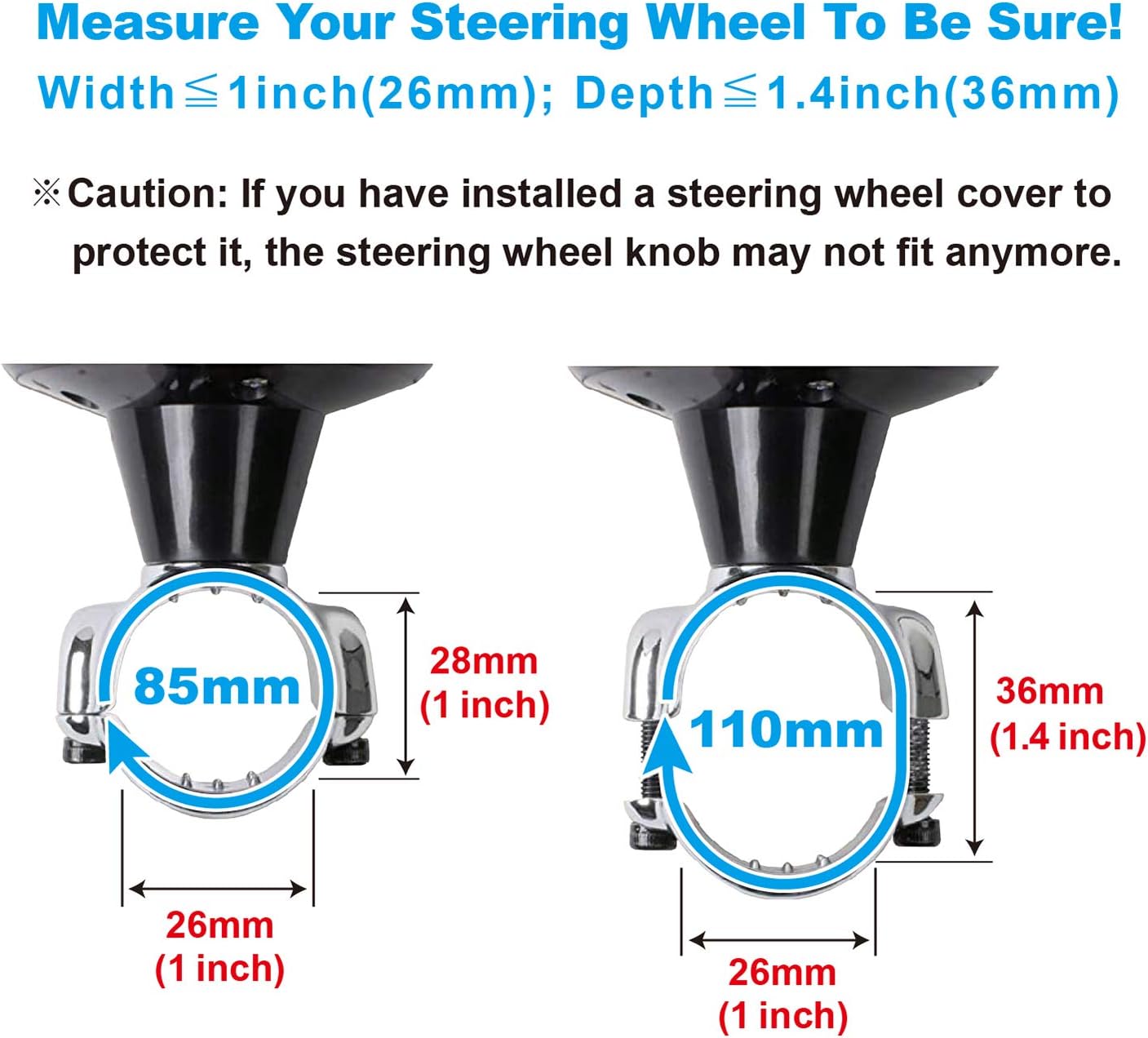 Hypersonic Car Power Handle Spinner Steering Wheel Knob in: Automotive