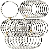 Lsgoodcare Metal Loose Leaf Binder Rings with 1.5