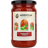 MOROCCAN OLIVE GROVE, Moroccan Harissa, 28.22oz (800g), Gourmet Moroccan Hot Sauce, Spicy, Tangy Chili Paste