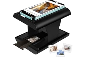 DGODRT Mobile Film Scanner, 35mm Slide and Negative Scanner for Old Slides to JPG, Suitable for iPhone and Smartphone, Support Editing and Sharing