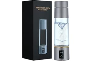 PEMAMNOV Hydrogen Water Bottle Generator 2025, PEM/SPE Electrolysis Hydrogen Water Technology, 6000+ ppb,Alkaline Pitcher Hydrogen Water Electrolyzer, Hydrogen Generator, Men's & Women's Gifts