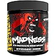 Mutant Madness | Pre Workout Powder Supplement Performance and Pump Blend Includes L-Citrulline, Beta-Alanine, Taurine, L-Tyrosine | 30 Serving | Peach Mango
