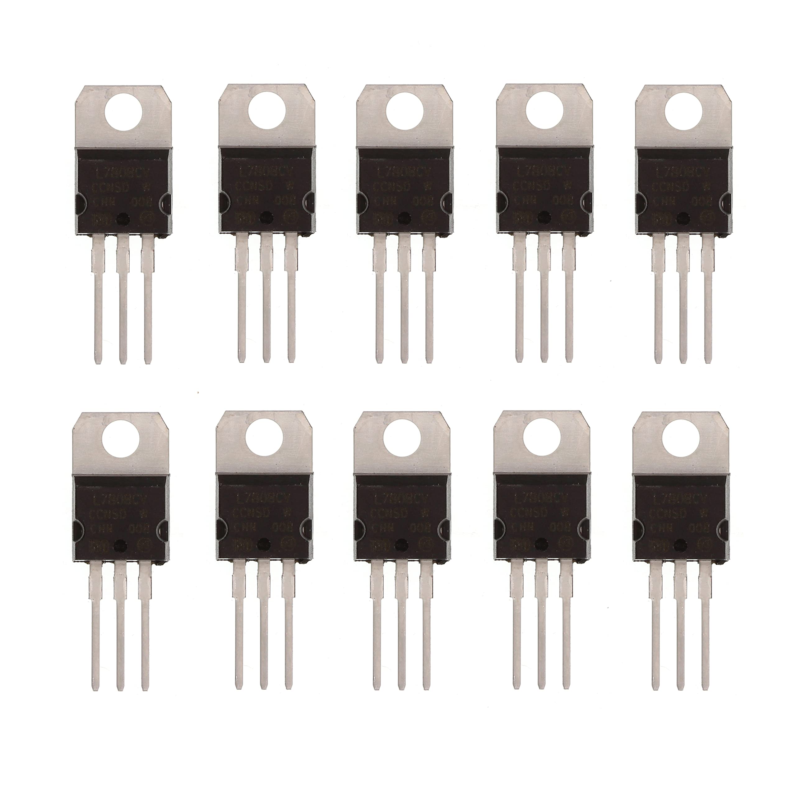 10PCS L7808CV L7808 1.5A 8V Three Terminal Voltage Regulator TO-220 Transistor