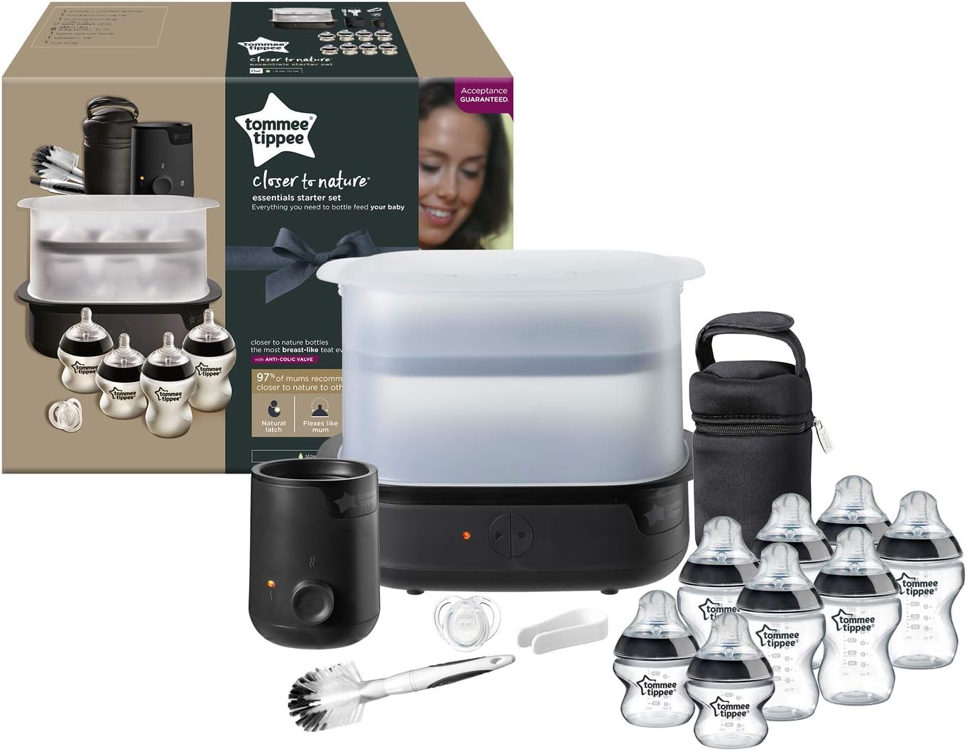 tommee tippee electric steriliser black