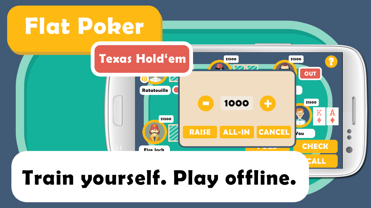 Flat Texas Hold'em Poker Offline Edition - Thumbnail 3
