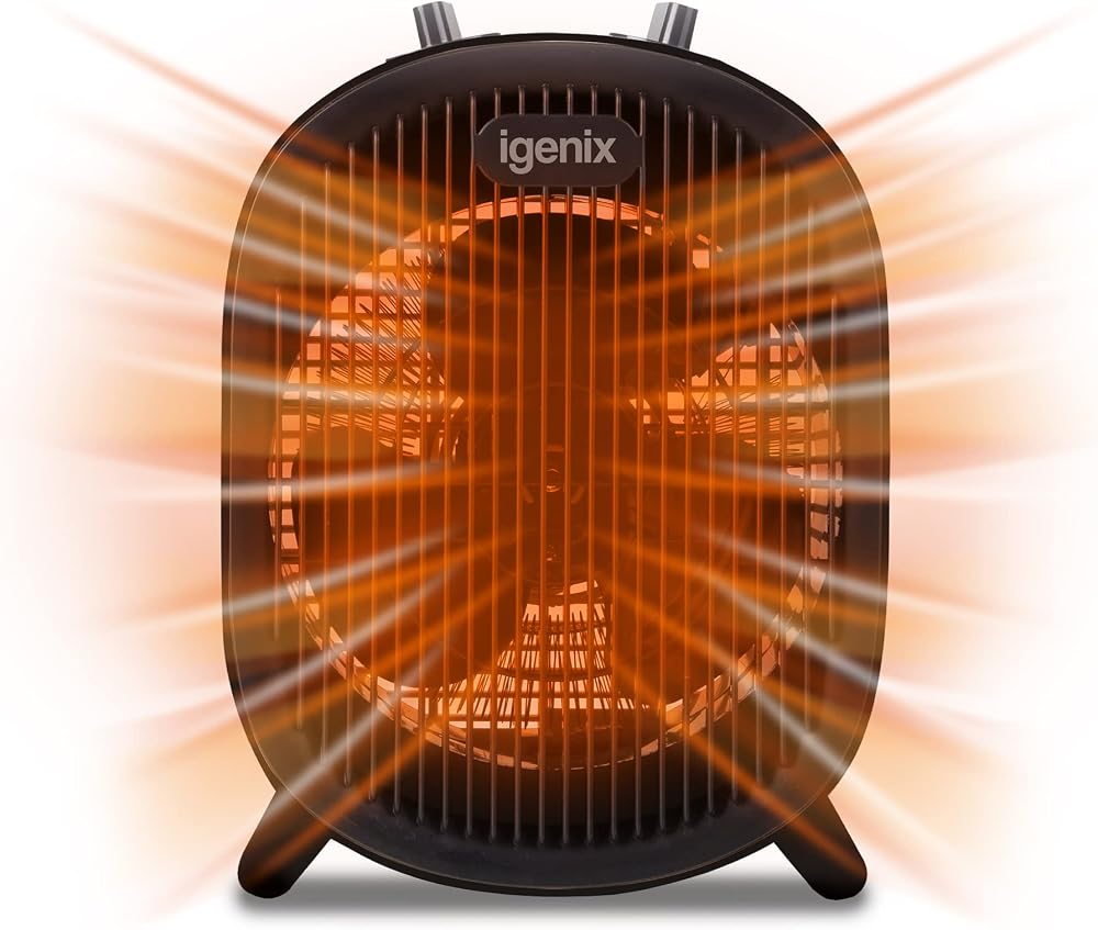 Igenix IG9022 Plug In Electric Low Energy Fan Heater 2 Heat Settings