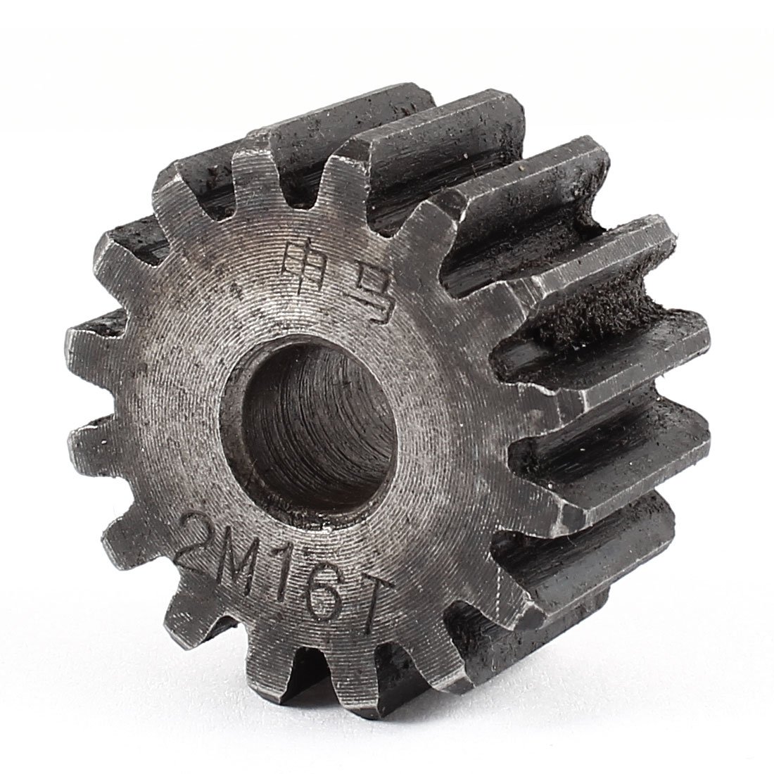 Sourcingmap 10mmx35mmx20mm Module 2 16 Teeth Metal Straight Spur Gear Wheel Gray