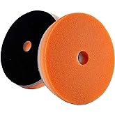 6.5" Lake Country HDO Orange Foam Polishing Pad (1-Pack) – Premium Heavy Duty Orbital Polishing Pad for Painted Surfaces – Fits 6" Backing Plate