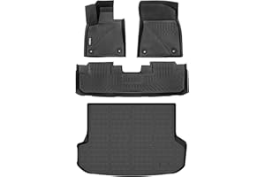GINOWY-Floor Mats & Cargo Line for 2016-2022 RX RX350/ RX450h (Not for RXL), All Weather Car Mats RX Cargo Trunk Mat, Waterproof TPE Rubber Liners Durable Mats 3D Laser