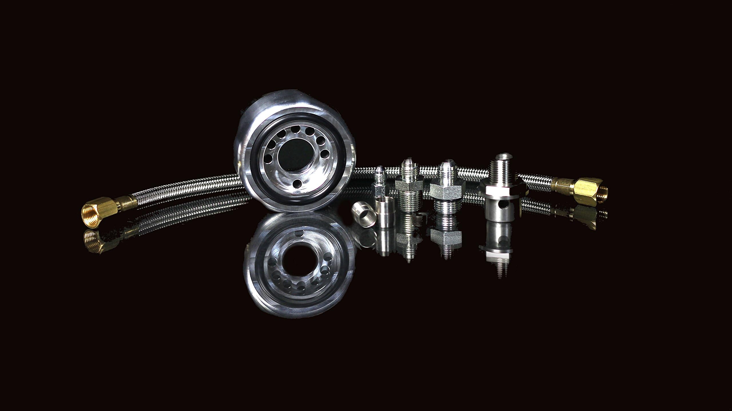 Blackworks Honda Acura B-Series LS VTEC Conversion Oil Line Kit W/ Dowel Pins