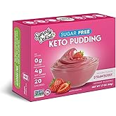 Simply Desserts Sugar-Free Pudding Mix and Pie Filling - Strawberry Flavor - 48 gr - Vegan, Gluten Free, Lactose Free, Halal 
