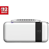Turtle Beach PlayTrek Travel Case Officially Licensed for Nintendo Switch 2, Nintendo Switch/OLED, Hard Shell Carrying Case, Game Card Case, Cover, Storage, Protection – Stellar White