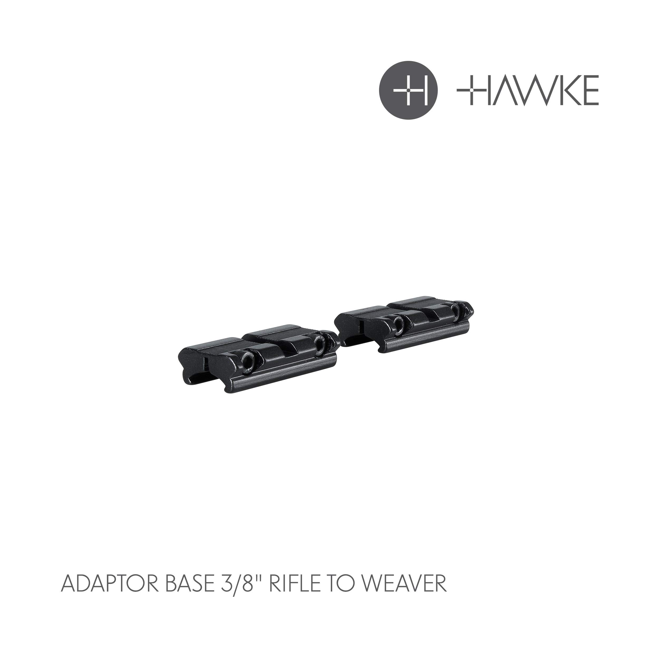 Hawke Adaptor Base 9-11mm Airgun or 3/8" Rifle to Weaver/Picatinny