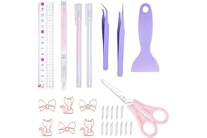 Arvakr Scrapbooking Tools, Scrapbook Supplies with Sticker Tweezers, Glue Pen for Crafting, Card Making, Sticker Cutter, Paper Craft