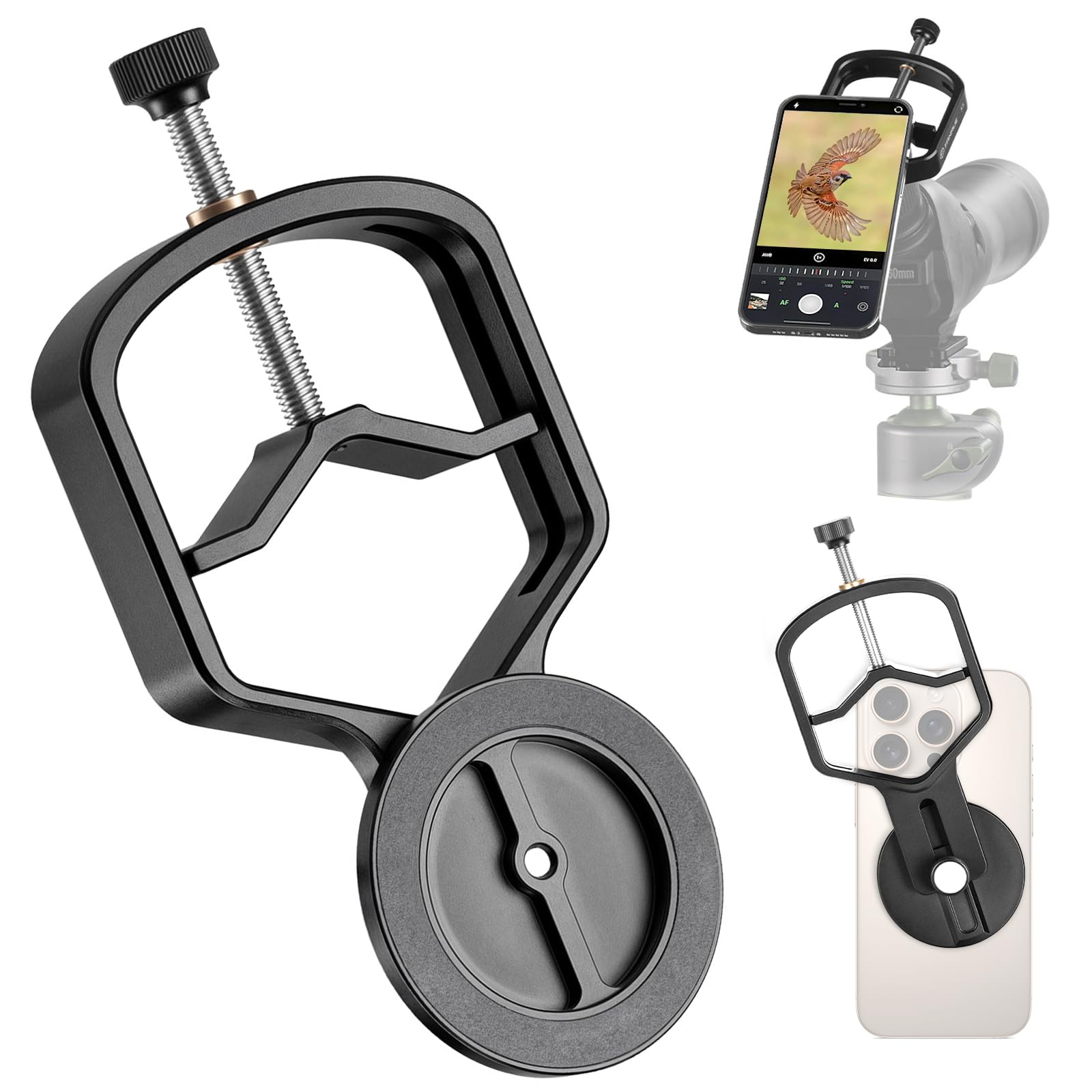 Photo 1 of FANAUE Upgrade Magsafe Digiscoping Adapter Spotting Scope Phone Adapter-Fits 2.16" Eyepiece Max?Used in Spotting scopes, Spotting scopes, telescopes and microscopes?Only Available for iPhone Phone?