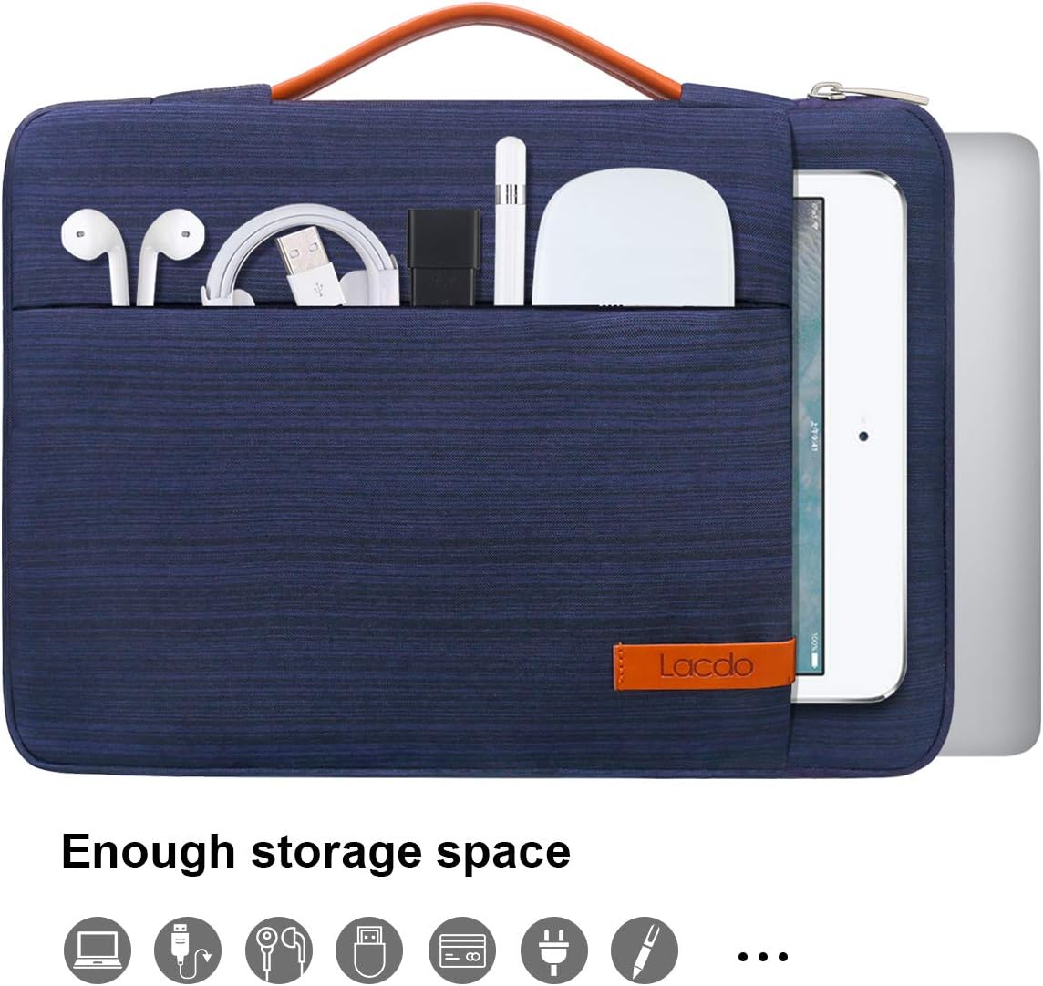 Lacdo 360° Protective Laptop Sleeve Case for 13 inch MacBook Air M5 A3449 2026/M4 A3240 2025/M3 A3113/M2 A2681/M1 A2337 - Image 3