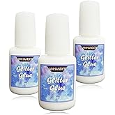 Temporary Tattoo Glue - Yomagine 8ml Glitter Glue Brush Bottle, Water Soluble Body Painting Glue, Ideal for Halloween, Carniv