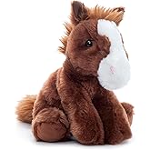 The Petting Zoo Floppy Horse Stuffed Animal Plushie, Gifts for Kids, Wild Onez Wildlife Animals, Horse Plush Toy 8 inches