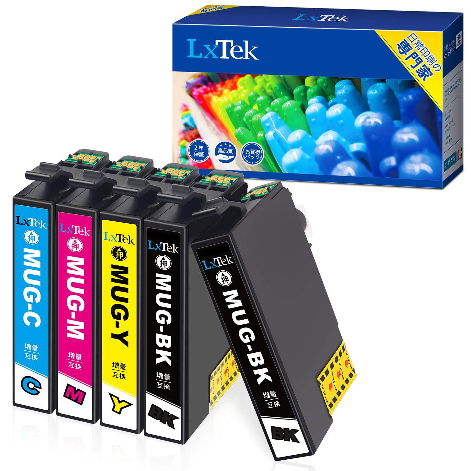 LxTek MUG-4CL 互換インクカートリッジ 大容量の商品画像