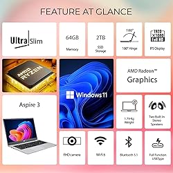 acer Aspire 3 Premium Laptop with Backlit Keyboard