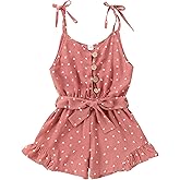 Toddler Girl Clothes Baby Strap Sleeveless One Piece Halter Romper Casual Summer Jumpsuit