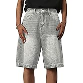 EMMIOL Baggy Jean Shorts Men,y2k Jorts Hip Hop, Mens Denim Shorts Loose Fit Vintage Streetwear Summer