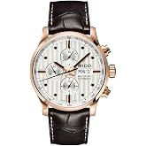 MIDO Multifort Chronograph - Swiss Automatic Watch for Men - Silver Dial - Case 44mm - M0056143603100