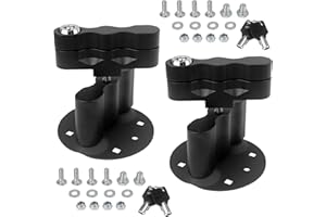 Bopowo Upgraded RX-LOX-PM Pack Mount with Keys Locking 2Pcs Fit for Rotopax Mounting Kit Compatible with Gasoline Pack or Water Pack and Fuelpax Standard Pack