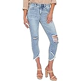 Royalty for Me Womens Royalty for Me Women's Petite Vintage High Rise Tulip Ankle Jeans